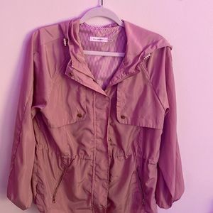 Pink and gold spring jacket